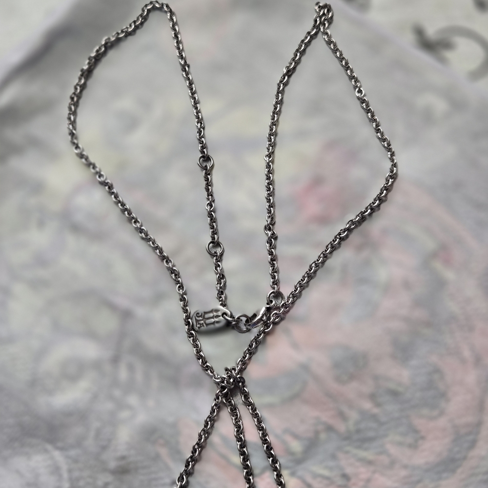James Avery Cascading  Silver Chain Necklace "RETIRED" Charms Not Included